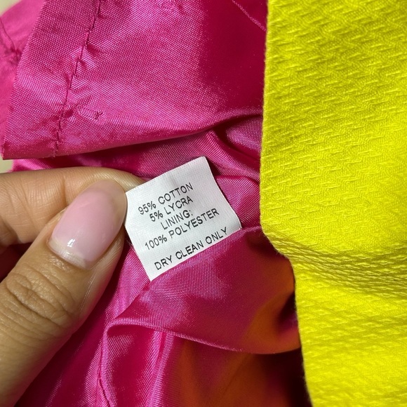 Britt Ryan Strapless Dress Pink And Yellow Size 6 Colorful - Picture 8 of 8